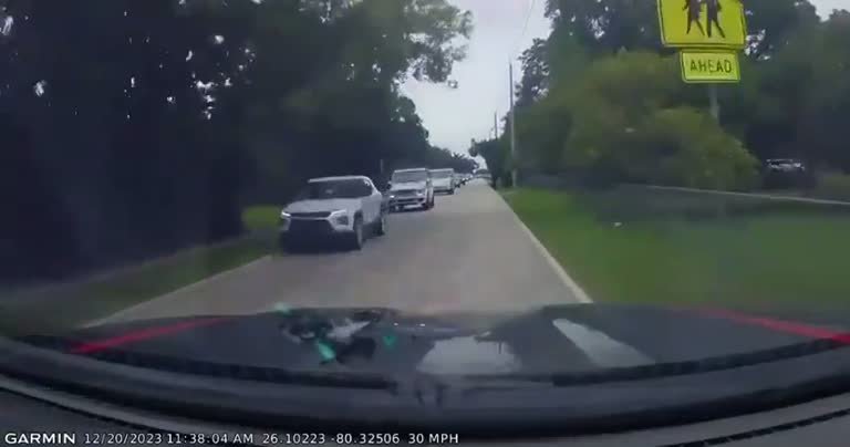 Dashcam Captures Man Diving In Front of Car at 30 MPH