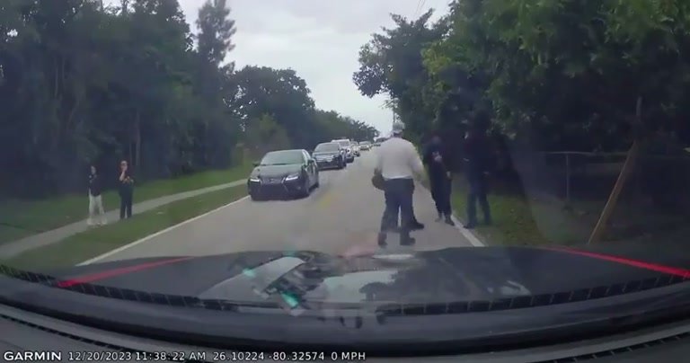 Dashcam Footage Shows Man Diving in Front of a Moving Car