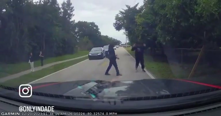 Dashcam Captures Man Diving In Front of Car at 30 MPH