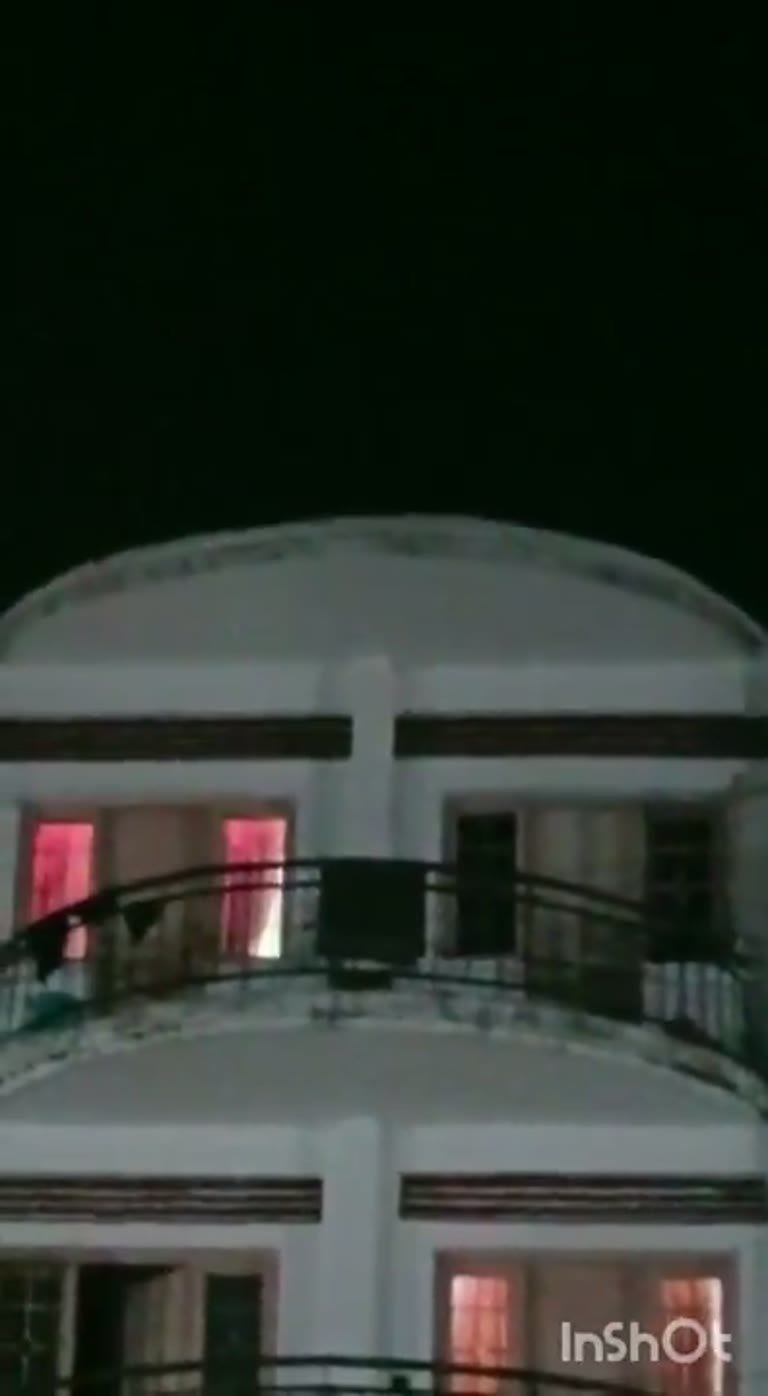 Night Clip of a Lit Building Has People Asking: Paranormal?