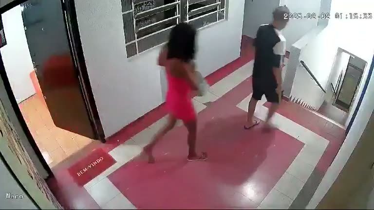 Pink-Tiled Hallway: 18 Seconds Two Strangers Cross Paths at 1 a.m.