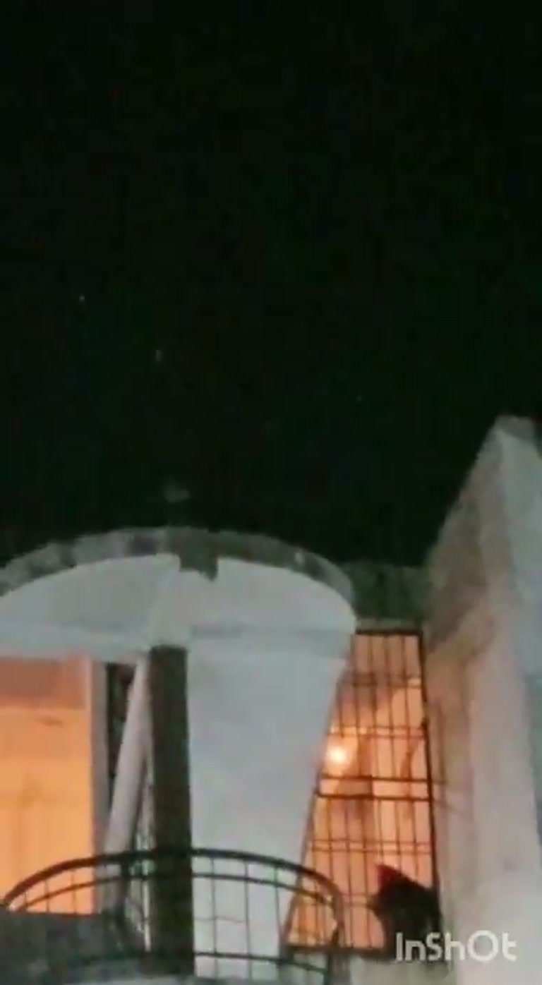 Night Clip of a Lit Building Has People Asking: Paranormal?